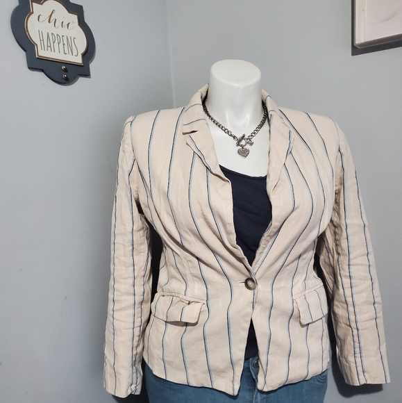 LOFT Jackets & Blazers - Ann Taylor Loft Lightweight Striped Blazer, size 12